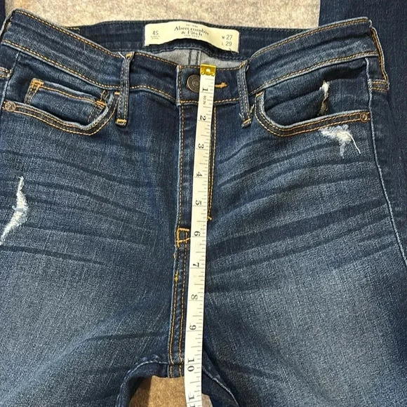 Abercrombie & Fitch Dark Blue Skinny Jeans - Picture 8 of 12